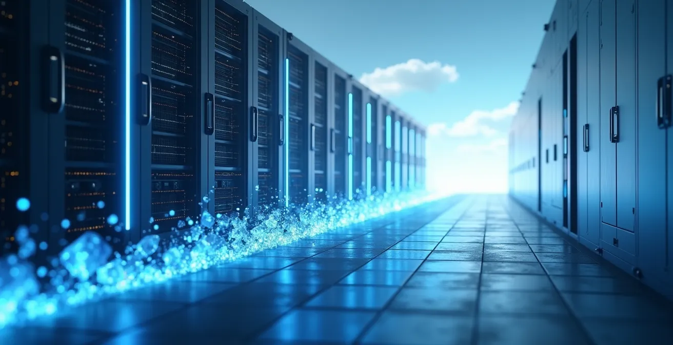 Sichere Cloud-Migration mit deutschen Serverstandorten und Datenschutz-Symbolen