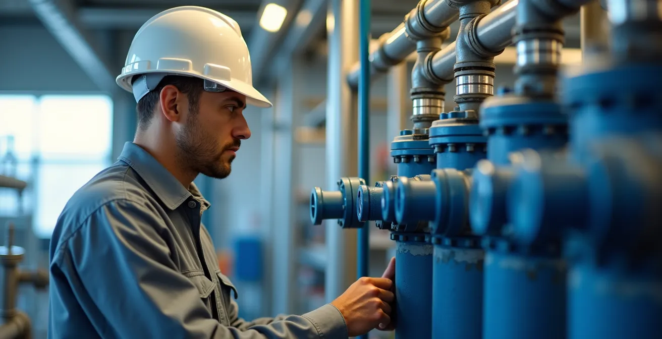Kompakte Wasseraufbereitungsanlage mit Membranfiltration in einer deutschen Produktionsanlage