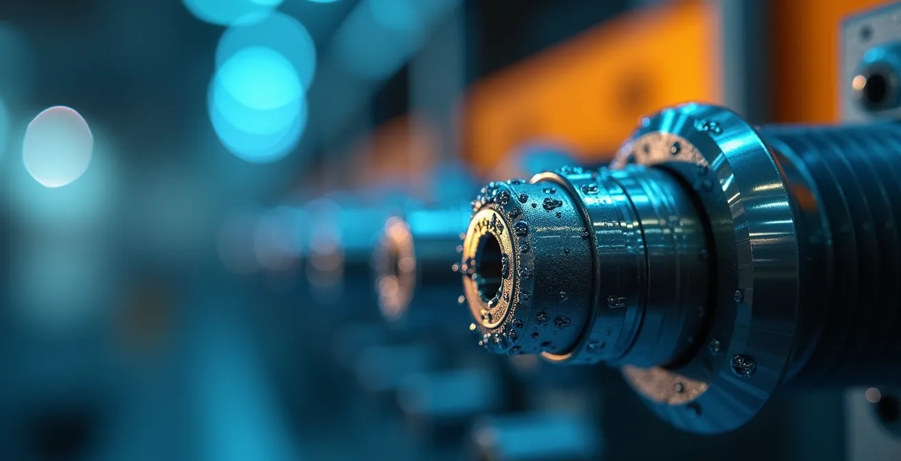 Makroaufnahme von vernetzten Industriesensoren symbolisiert digitale Transformation im deutschen Mittelstand