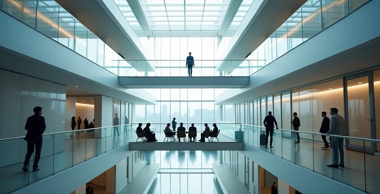 Abstraktes Bild zeigt Balance zwischen kollektiver Einbindung und individueller Entscheidung