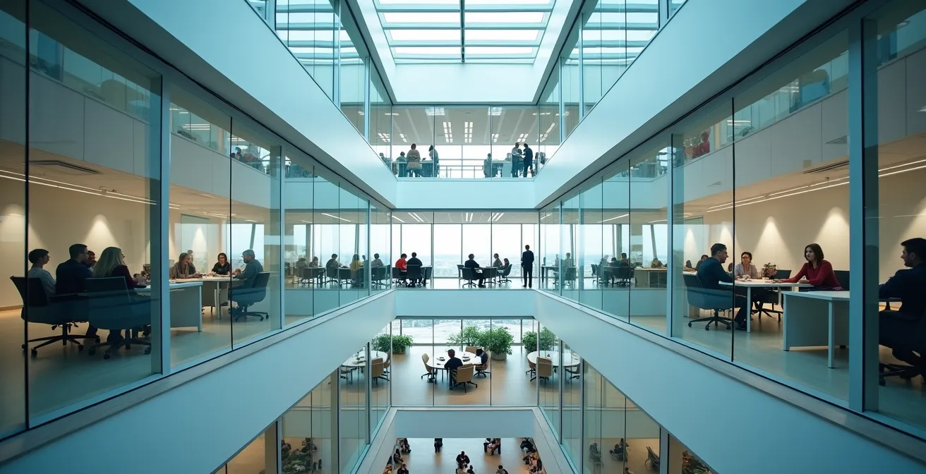 Mehrstufige Kommunikationskaskade in deutschem Unternehmen visualisiert