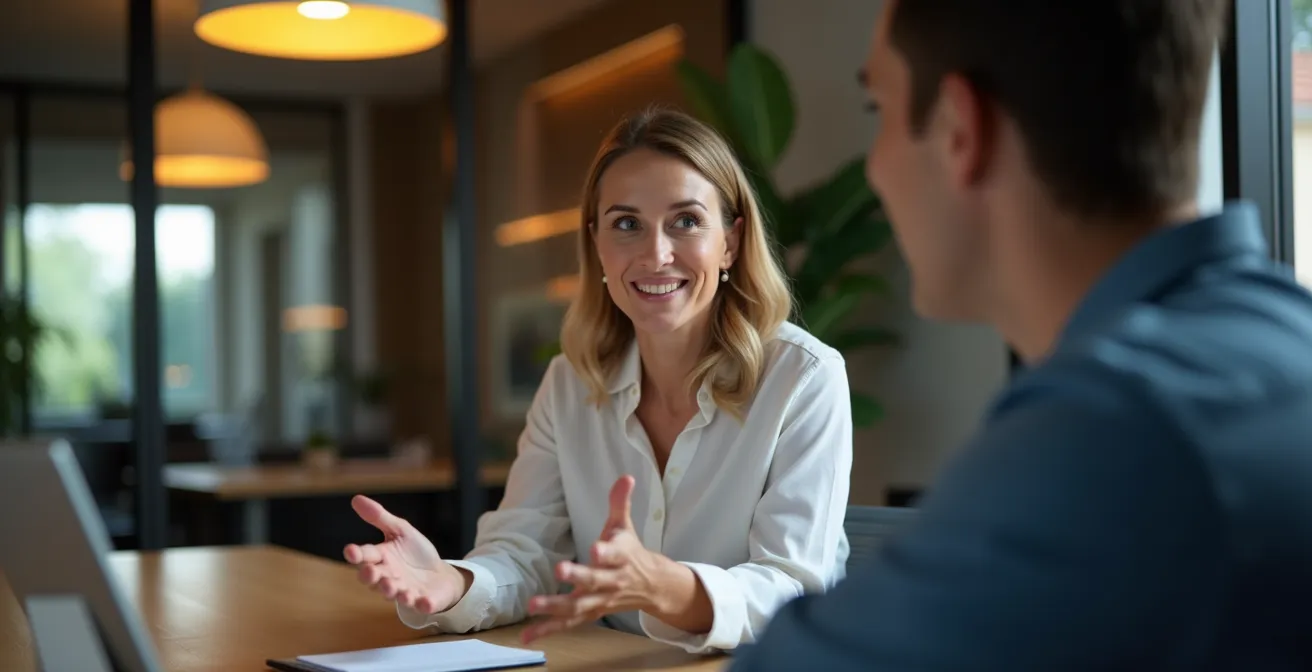 Vertriebsmitarbeiter üben Verkaufsgespräche in verschiedenen Trainingsumgebungen