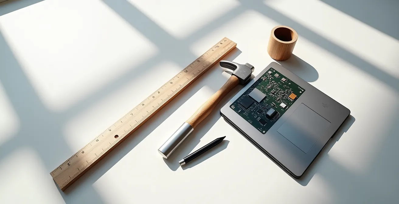 Generationsgemischtes Team bei kreativer Arbeitssession